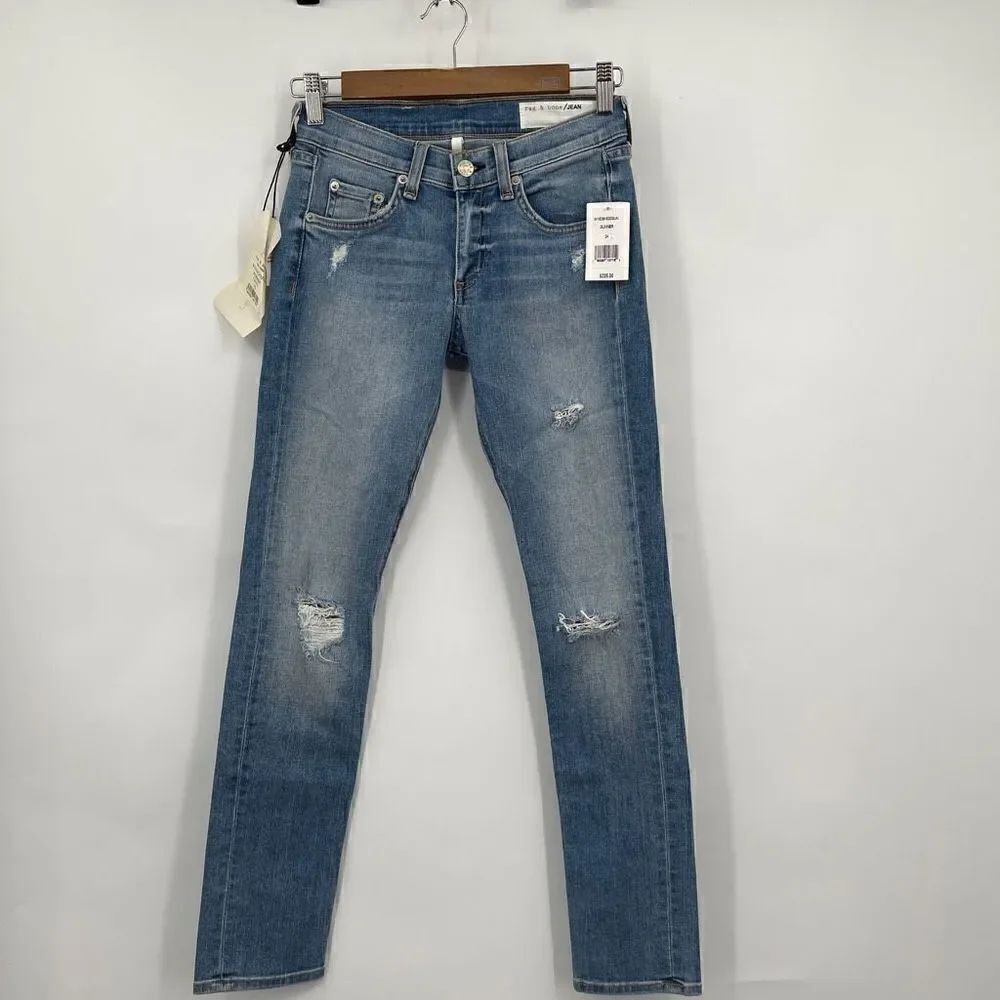 Rag & bone Gunner Distressed Capri Jeans size 24